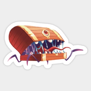 Attack of the chest mimic Sticker